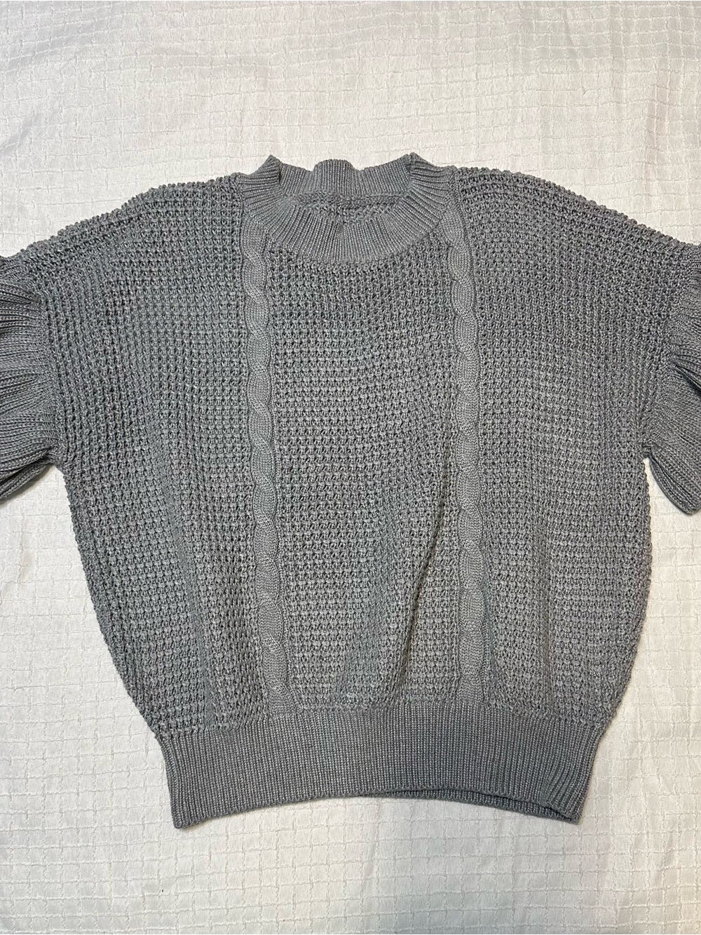Women’s Short Sleeve Round Neck Pullover Sweater Sz Medium